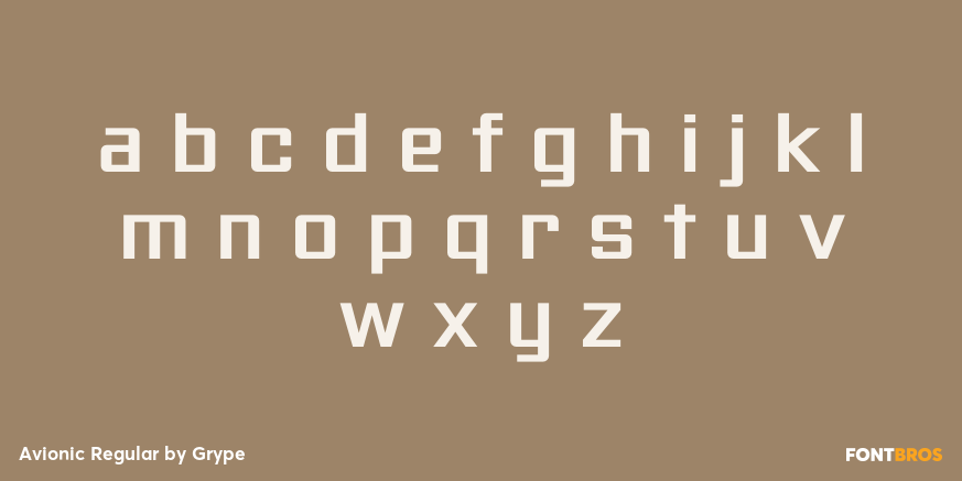 Avionic Regular Font Poster #3
