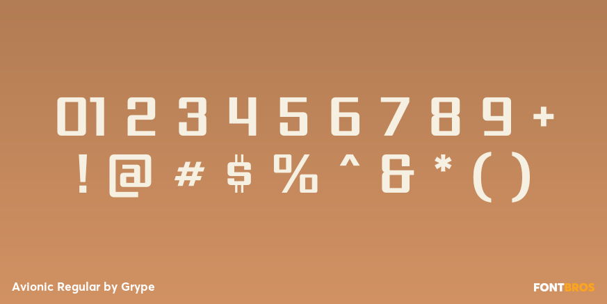 Avionic Regular Font Poster #4