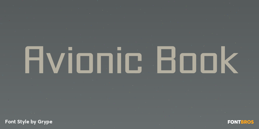 Avionic Book Font Poster #1