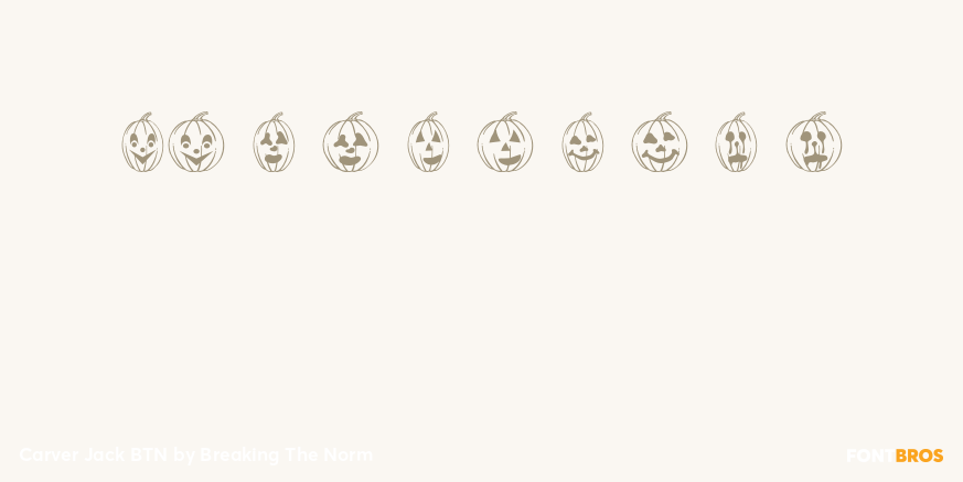 Carver Jack BTN Font Poster #1