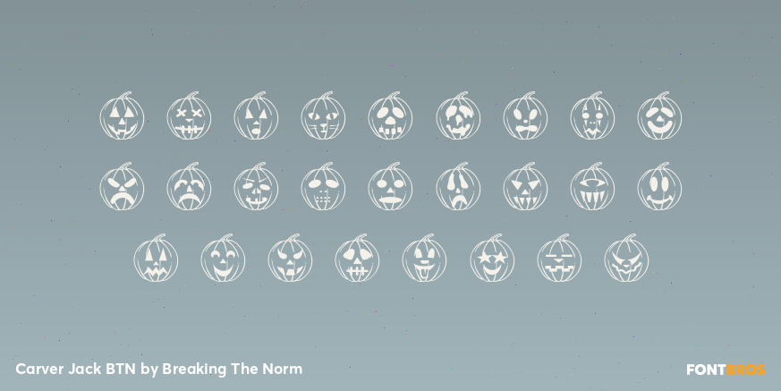 Carver Jack BTN Font Poster #3