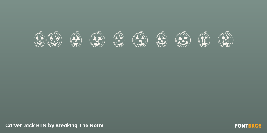 Carver Jack BTN Font Poster #4