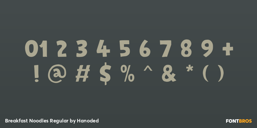 Breakfast Noodles Regular Font Poster #1