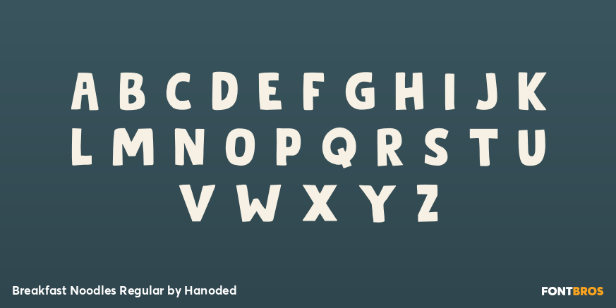 Breakfast Noodles Regular Font Poster #1