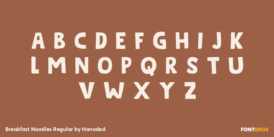 Breakfast Noodles Regular Font Poster #1