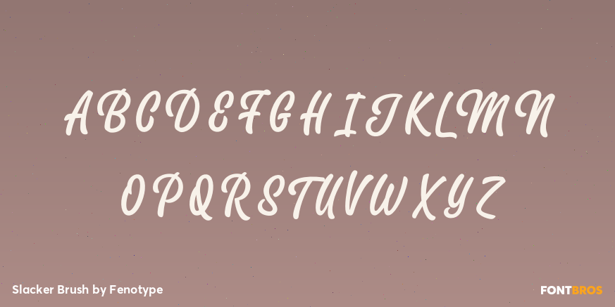Slacker Brush Font Poster #2