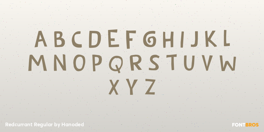 Redcurrant Regular Font Poster #2