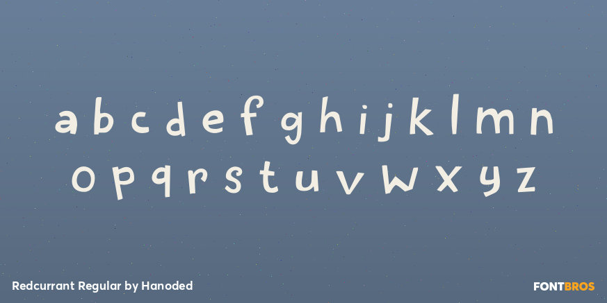 Redcurrant Regular Font Poster #3