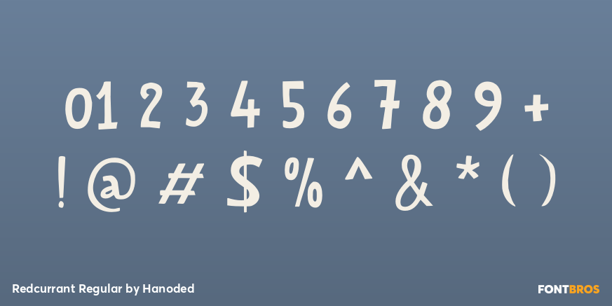 Redcurrant Regular Font Poster #4