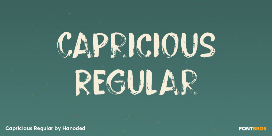 Capricious Regular Font Poster #1