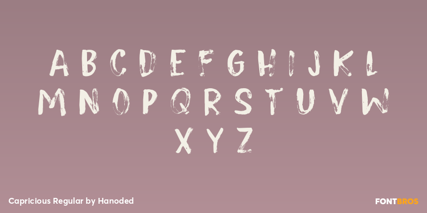 Capricious Regular Font Poster #2