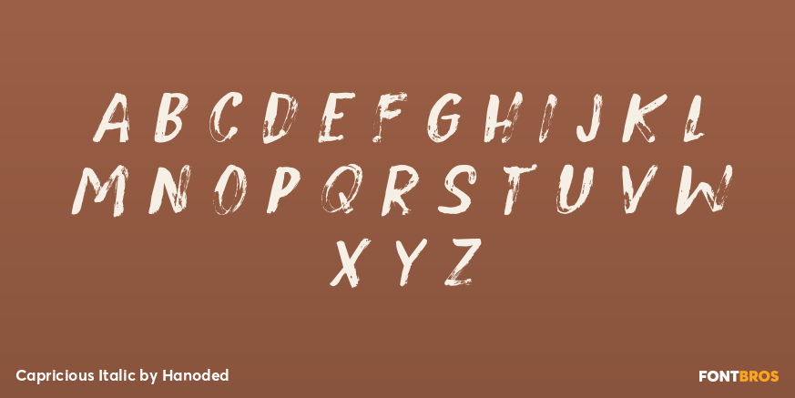 Capricious Italic Font Poster #2