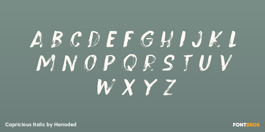 Capricious Italic Font Poster #3