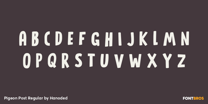 Pigeon Post Regular Font Poster #2