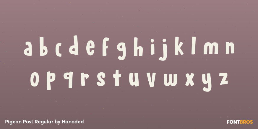 Pigeon Post Regular Font Poster #3