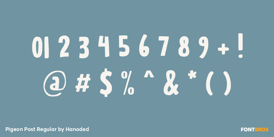 Pigeon Post Regular Font Poster #4