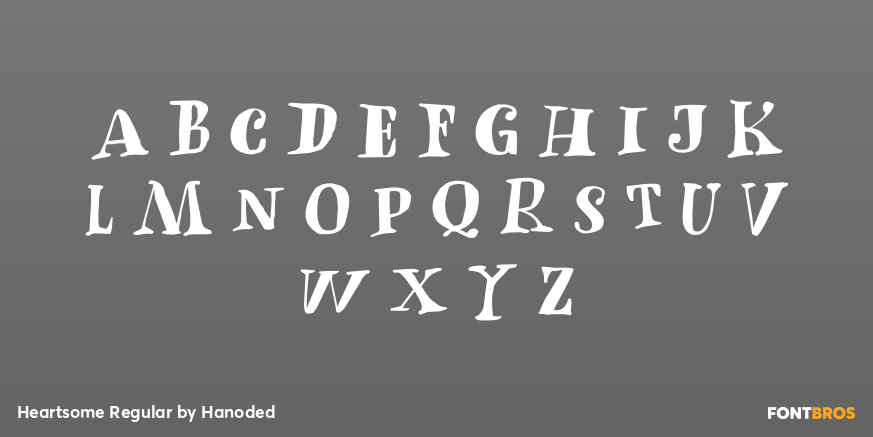 Heartsome Regular Font Poster #2