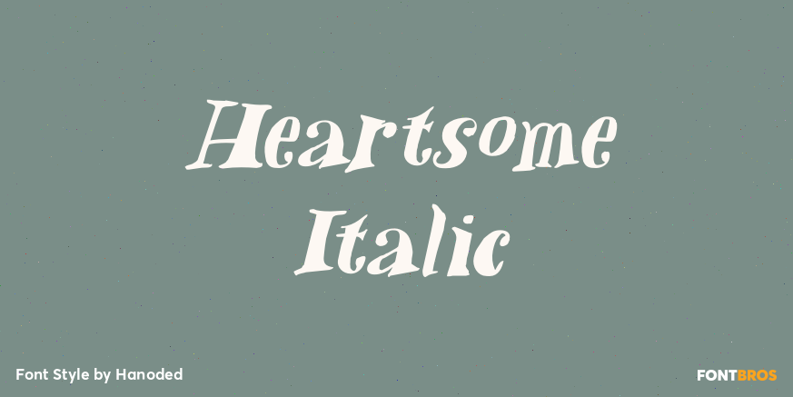 Heartsome Italic Poster
