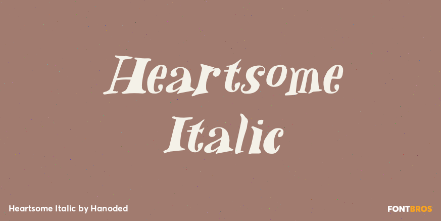 Heartsome Italic Poster