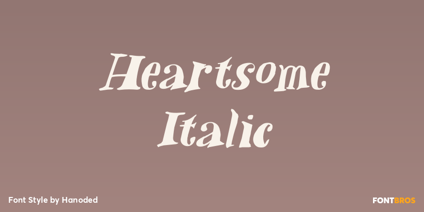 Heartsome Italic Poster