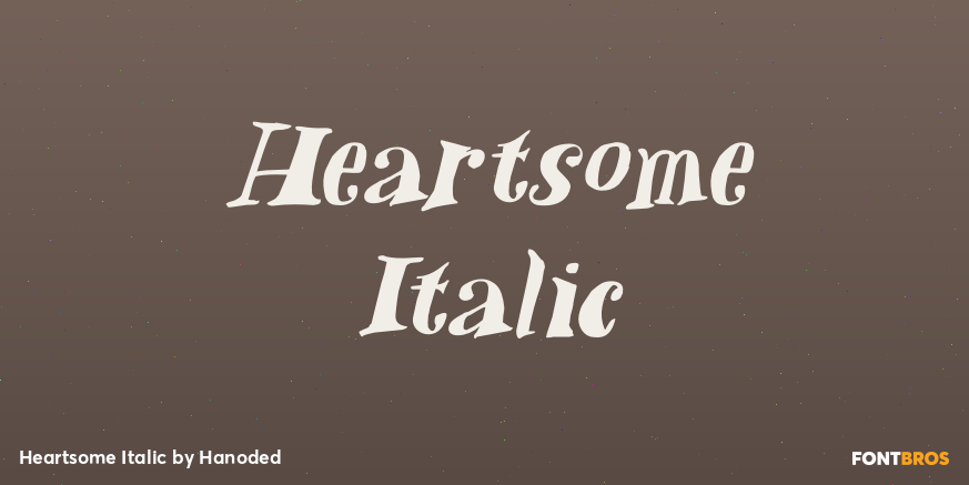 Heartsome Italic Poster