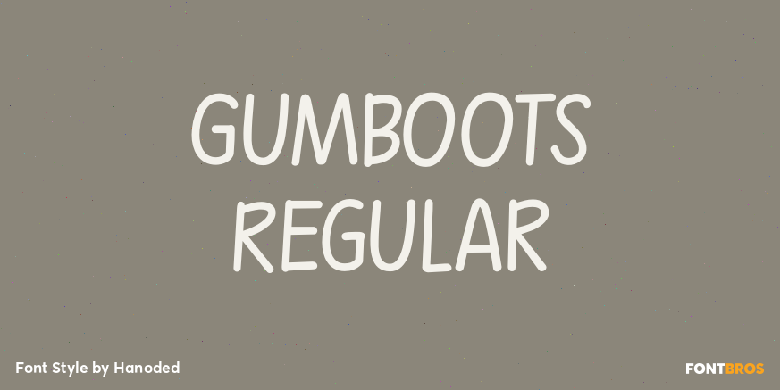 Gumboots Regular Font Poster #1