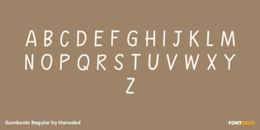 Gumboots Regular Font Poster #2