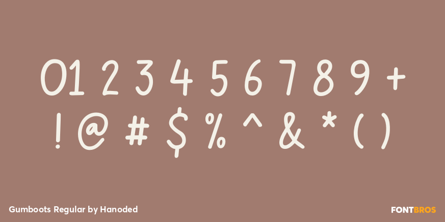 Gumboots Regular Font Poster #4