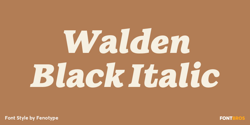 Walden Black Italic Poster