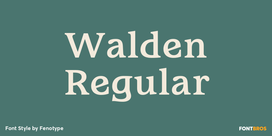 Walden Regular Font Poster #1