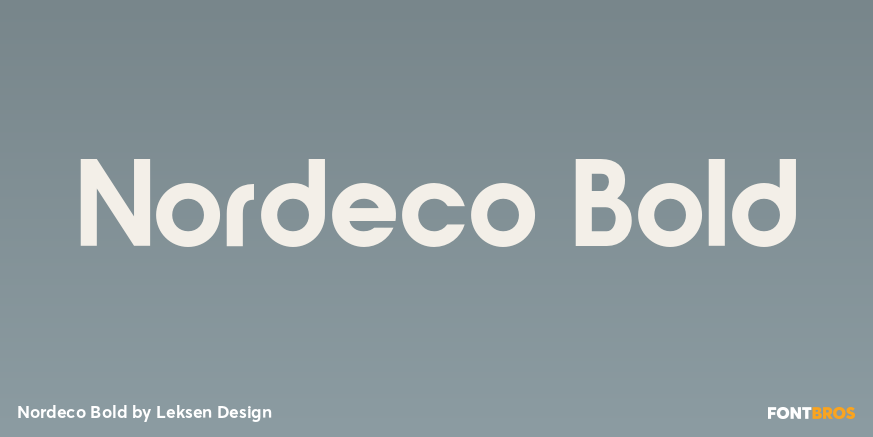 Nordeco Bold Font Poster #1