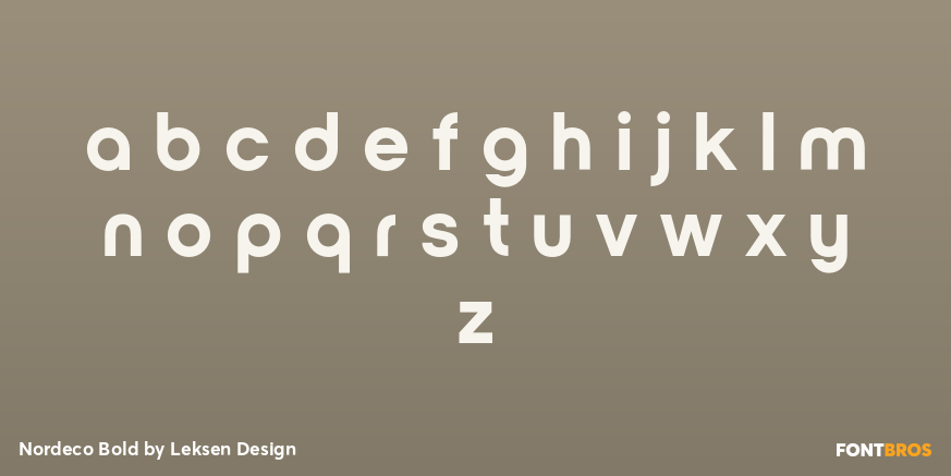 Nordeco Bold Font Poster #3