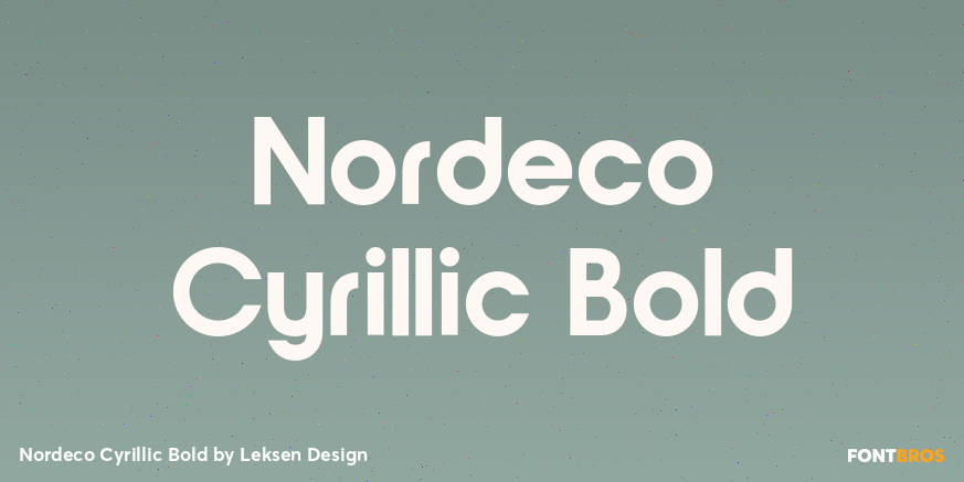 Nordeco Cyrillic Bold Font Poster #1