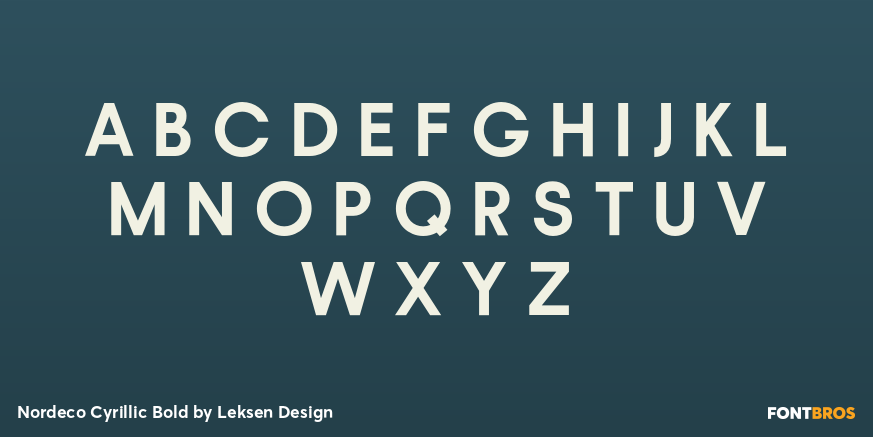 Nordeco Cyrillic Bold Font Poster #2