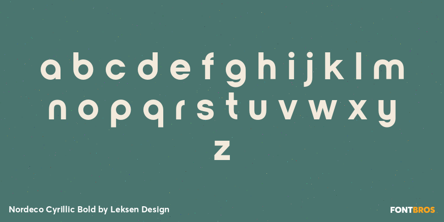 Nordeco Cyrillic Bold Font Poster #3