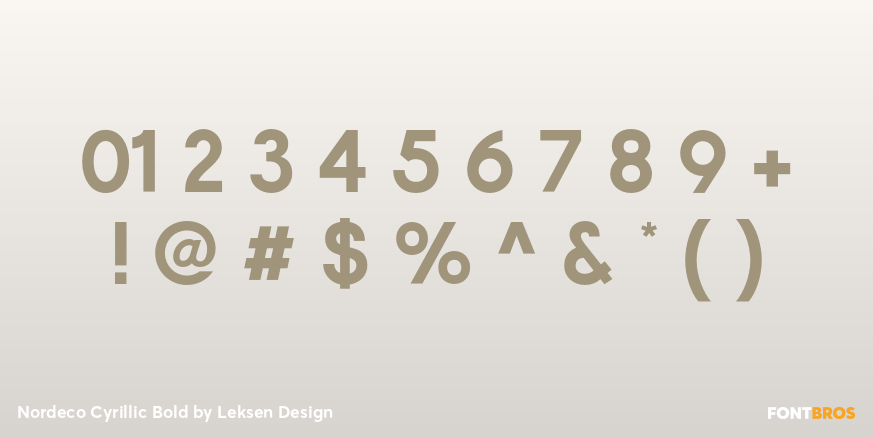 Nordeco Cyrillic Bold Font Poster #4