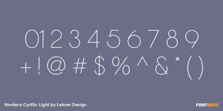 Nordeco Cyrillic Light Font Poster #4