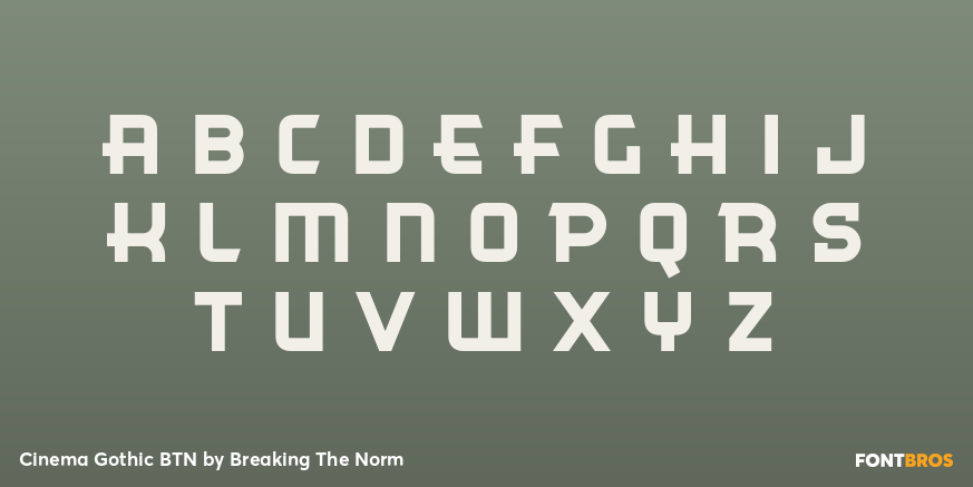 Cinema Gothic BTN Font Poster #3