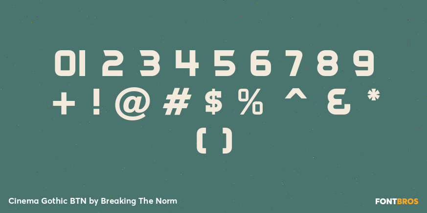 Cinema Gothic BTN Font Poster #4