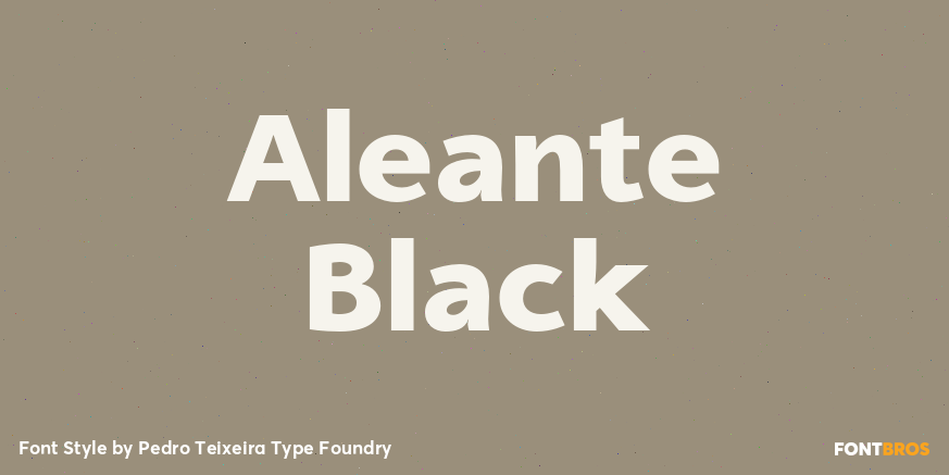 Aleante Black Font Poster #1