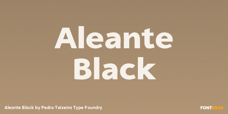 Aleante Black Font Poster #1