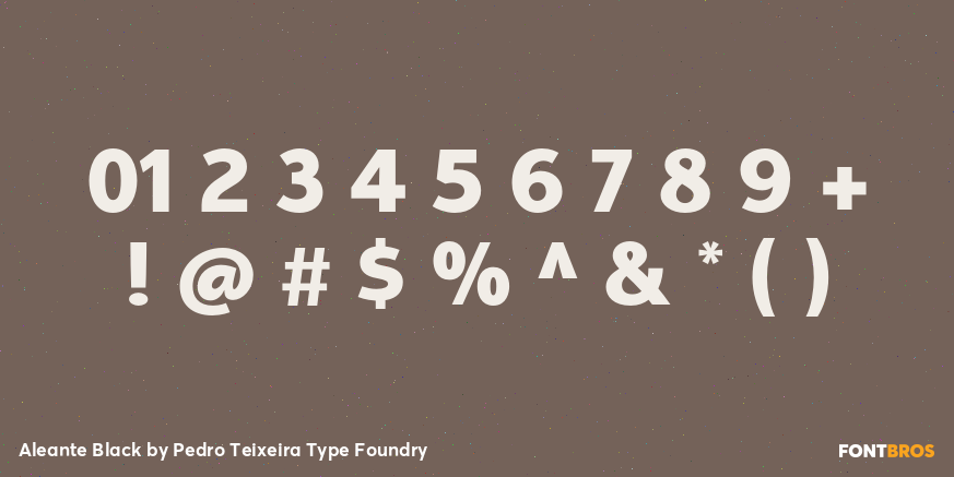 Aleante Black Font Poster #4