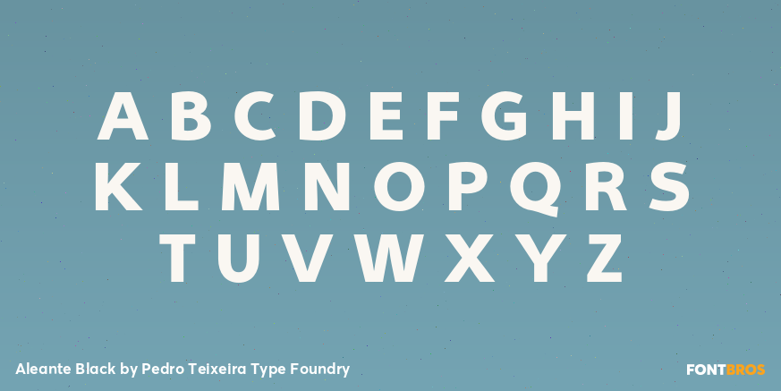 Aleante Black Font Poster #1