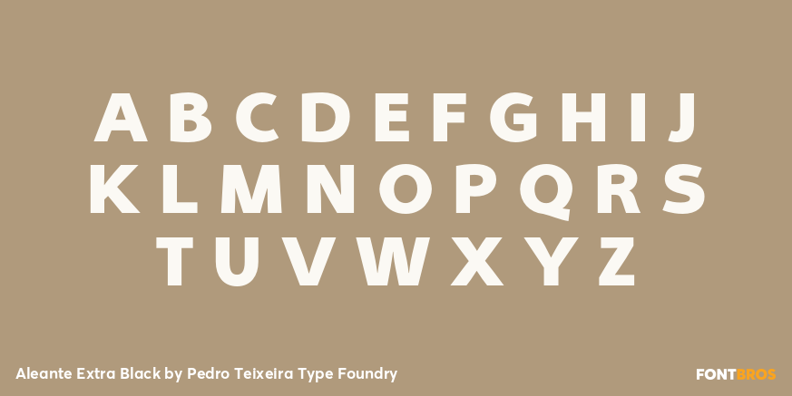 Aleante Extra Black Font Poster #2
