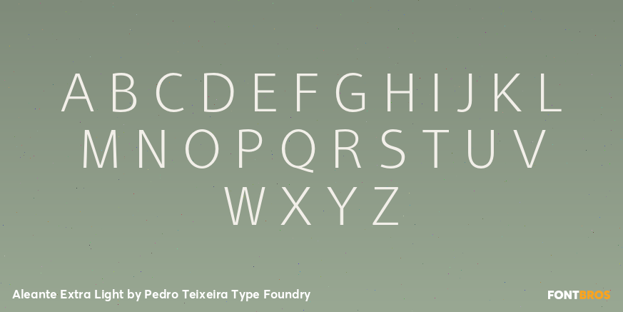 Aleante Extra Light Font Poster #2