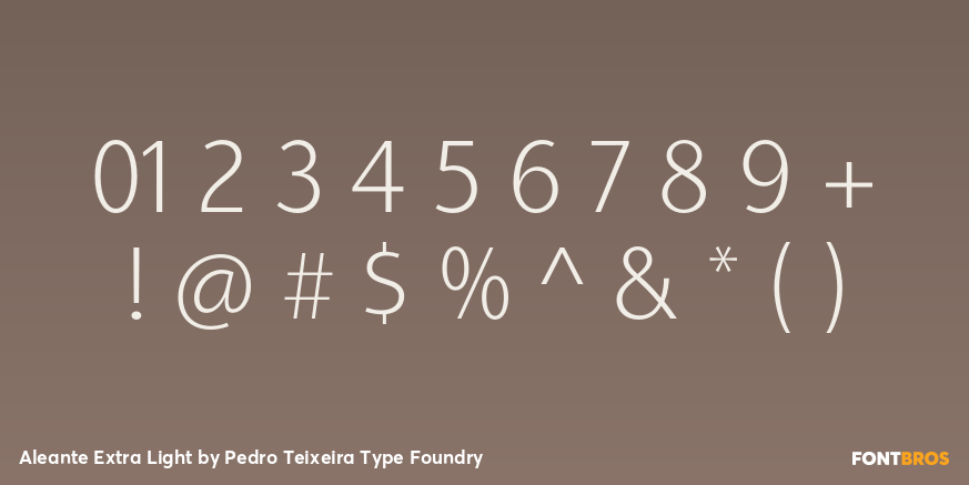 Aleante Extra Light Font Poster #4