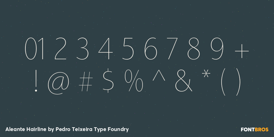 Aleante Hairline Font Poster #1
