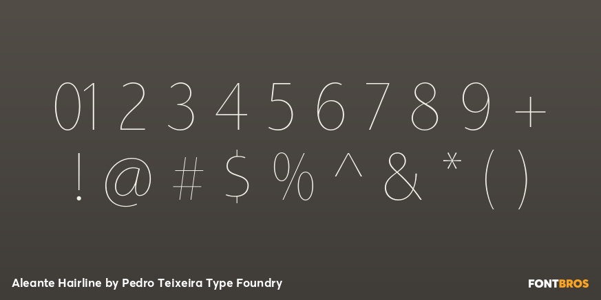 Aleante Hairline Font Poster #4
