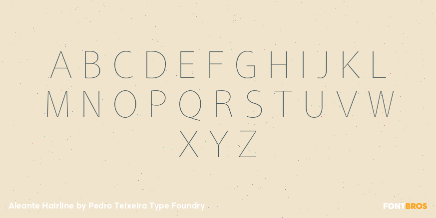 Aleante Hairline Font Poster #1