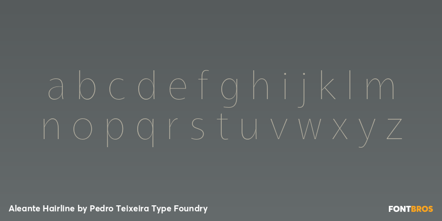 Aleante Hairline Font Poster #1